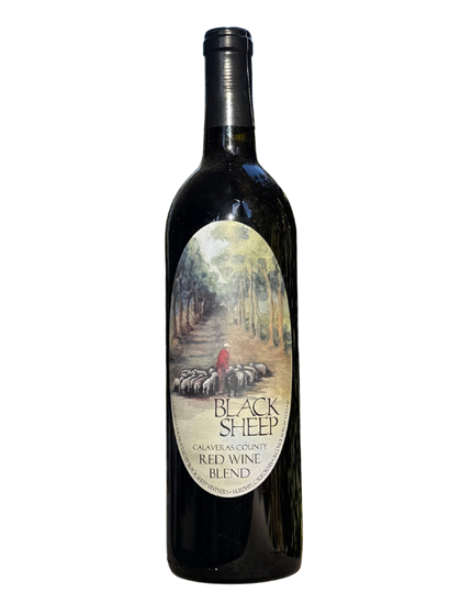 Bottle of Black Sheep Winery's Red Blend Wine