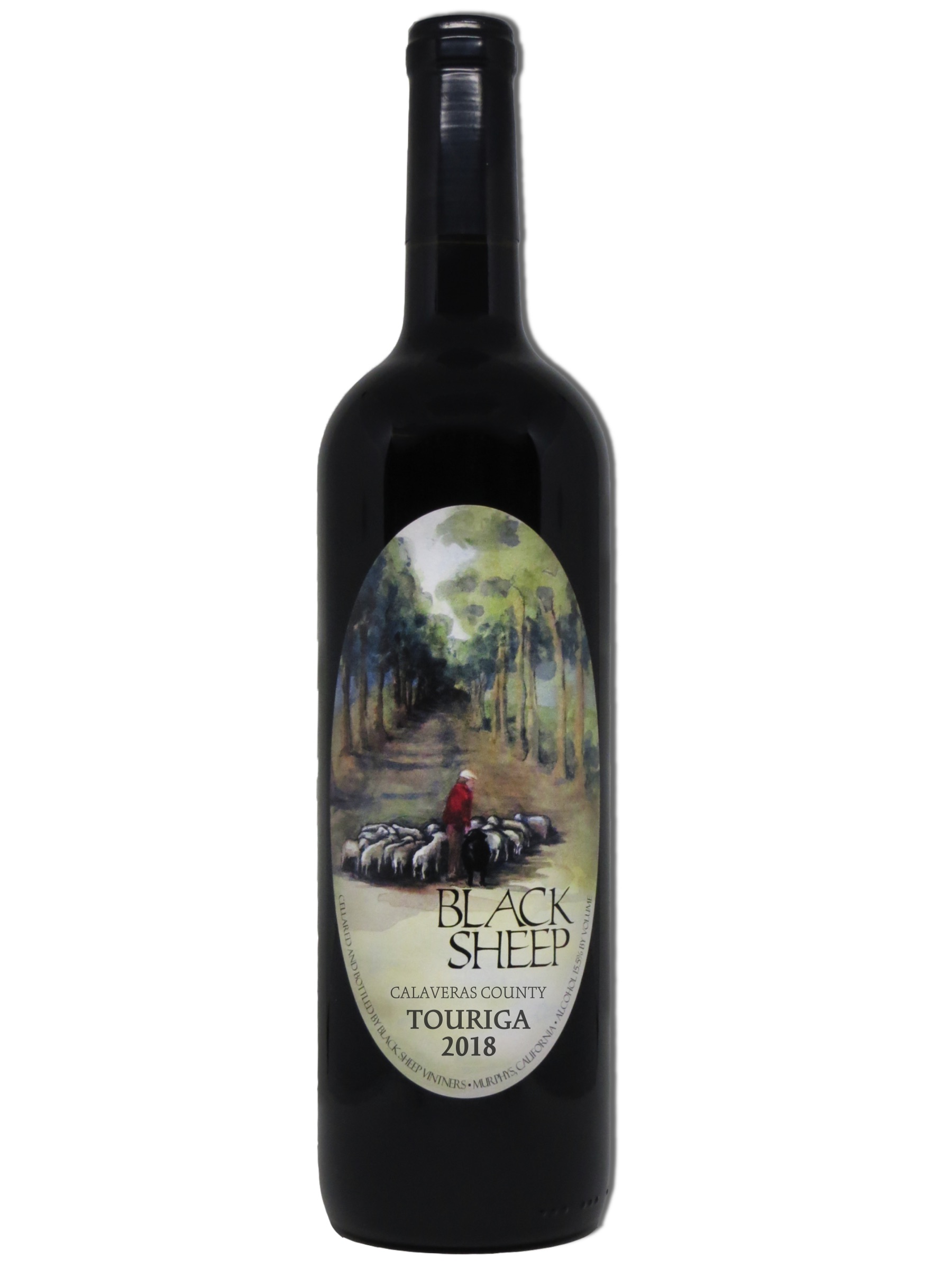 black sheep winery chardonnay wine bottle